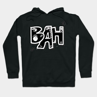 Mazipoodles Bah Humbug Love Black White Hoodie